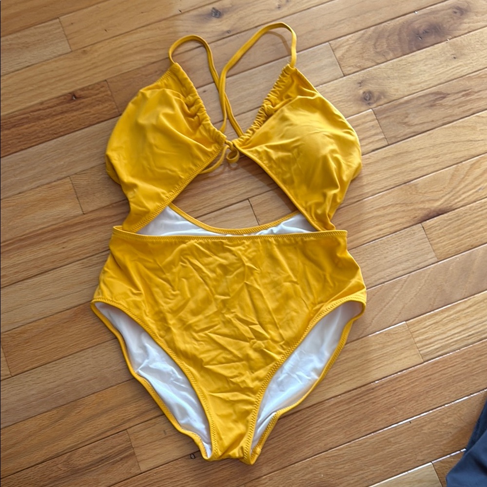 Yellow One Piece Swimsuit